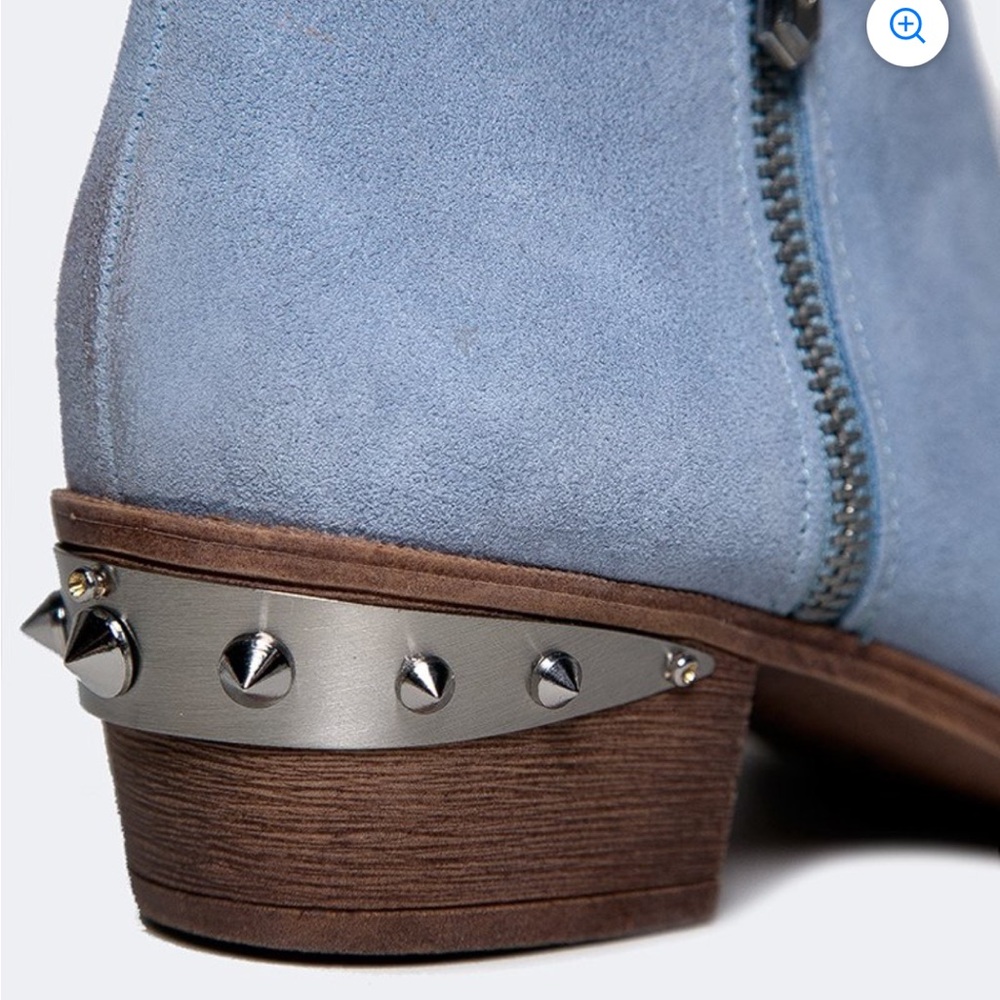 NWOT Circus by Sam Edelman Holt Blue Suede Ankle Boots size 8 - Picture 3 of 5